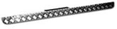 LAND ROVER DEFENDER 90" CHEQUER PLATE SILL PROTECTORS 3MM PLAIN ALUMINIUM BLACK  - DDS Metals - LR75B-3P